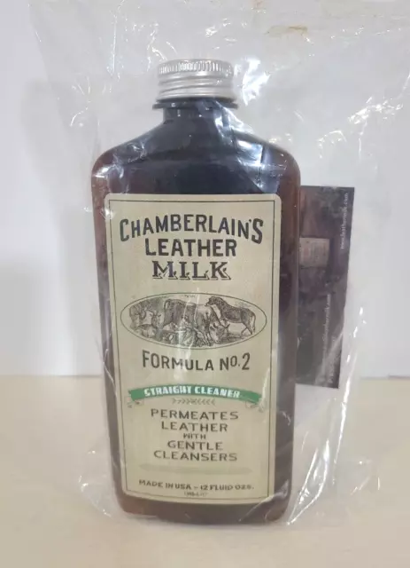 Chamberlains Leather Milk Formula No 2 - 12 Ounce NEW Cleaner