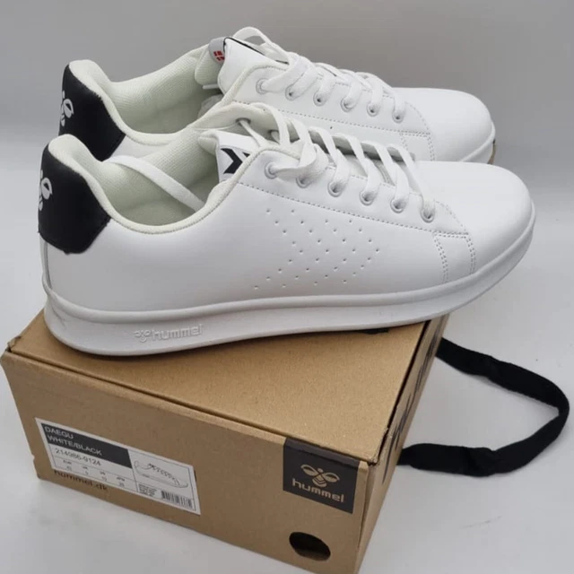 B-Ware Hummel Sneaker Weiß, Schwarz Hallenschuhe Turnschuhe Indoor Schuhe Herren