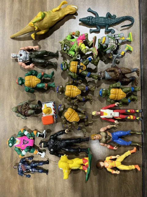 Lot Of Vintage Action Figures 80's, 90's, TMNT, He-Man, Star Wars, Ghostbusters