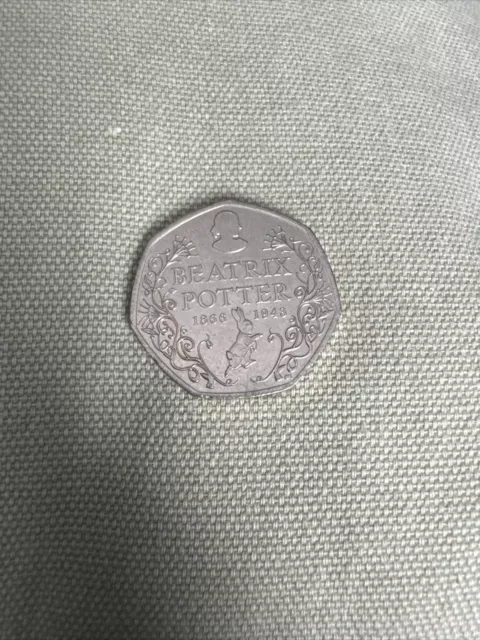 Beatrix Potter 50 P. Coin