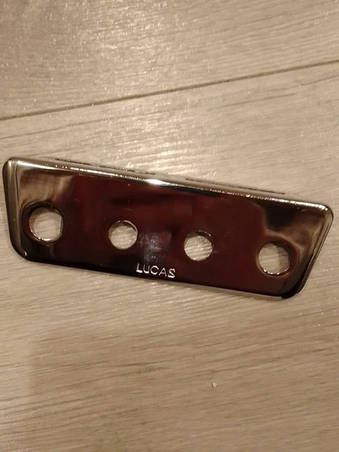 GENUINE LUCAS CHROME Switch Panel for Classic Mini, MG, Triumph etc £19 ...