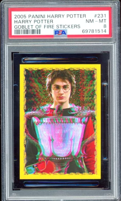 2005 Harry Potter Goblet of Fire Sticker #231 3-D ~ Harry Potter PSA 8 *POP 1 2005 Harry Potter Goblet of Fire Sticker #231 3-D ~ Harry Potter PSA 8 *POP 1