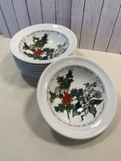 portmerion holly and ivy cereal bowls