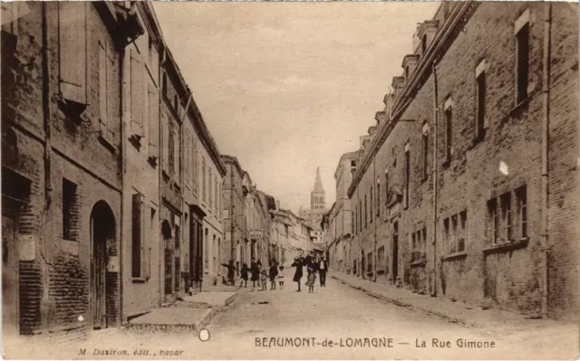 CPA BEAUMONT by LOMAGNE La Rue Gomine (89729)