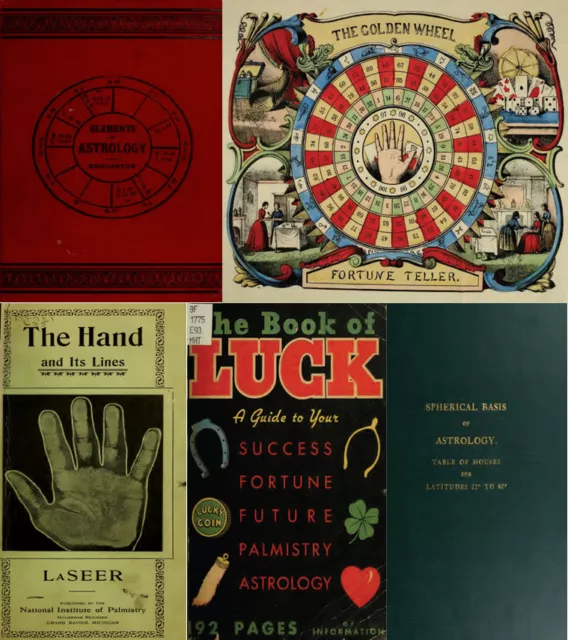 Dreams Fortune Telling Palmistry Astrology Psychic - 100 Old Books on DVD