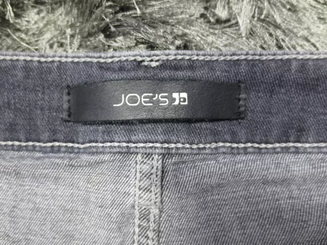 Joes Jeans Womens Distressed Denim Shorts 26 Black Charcoal Bella High Rise Logo 2