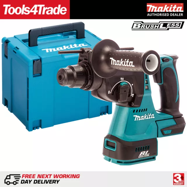 Makita DHR242Z 18V LXT Brushless SDS+ Hammer Drill with Mak Case Type 4 + Inlay