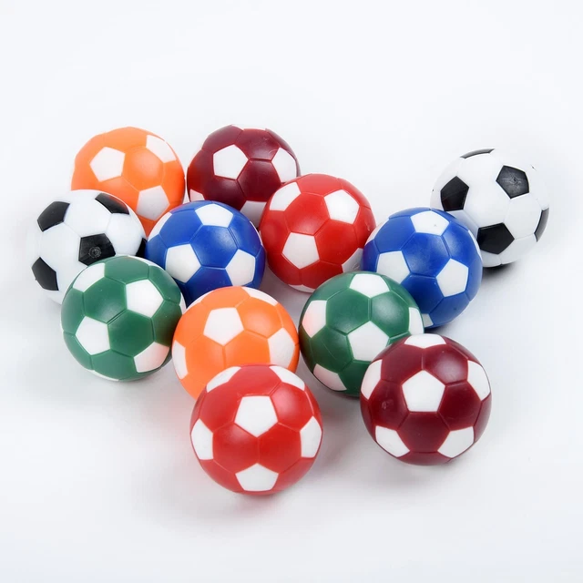 Firschoie 12 Ballons De Table Baby-Foot 32mm - Balles ABS Colorées Pour Babyfoot