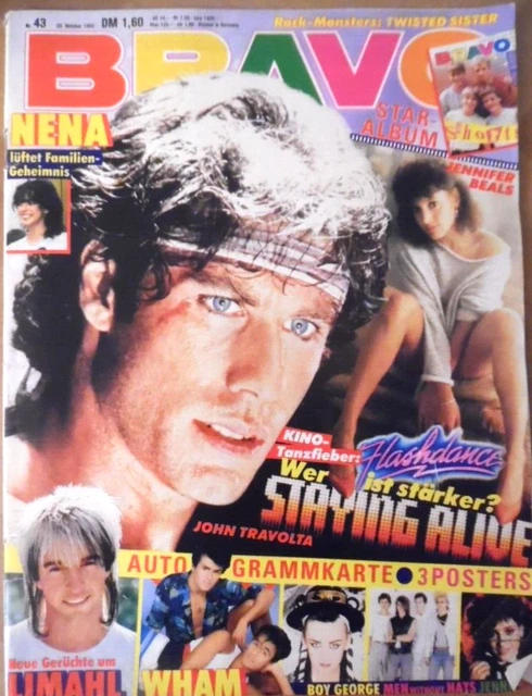 BRAVO 43 - 1983 C Wham Jennifer Beals Shorts Boy George Helen Schneider Limahl