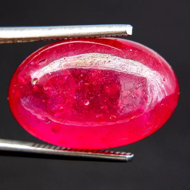 Shola Vrai 21,81 Carats Naturelle Rouge Rubis Gigantesque De _Madagascar