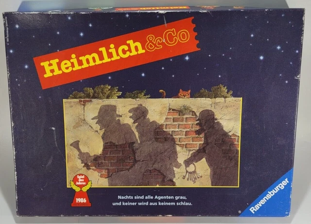 Heimlich und Co Ravensburger Brettspiel aus dem Jahr 1994 Vollständig