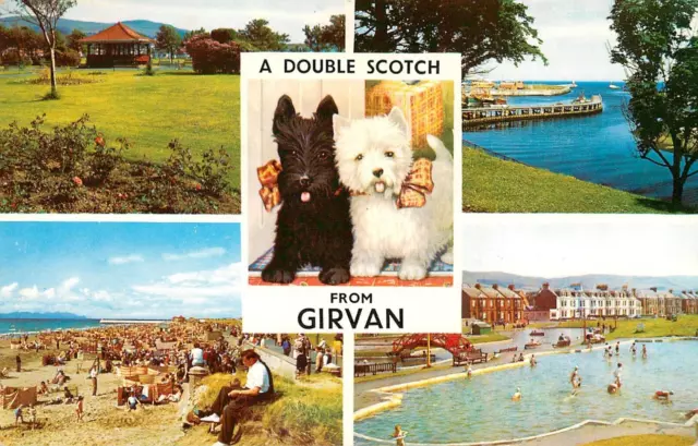 Girvan Doppelscotch - Postkarte