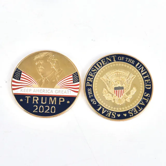 Trump 2020 Keep America Great Commémorative Challenge Coin Eagle Coins