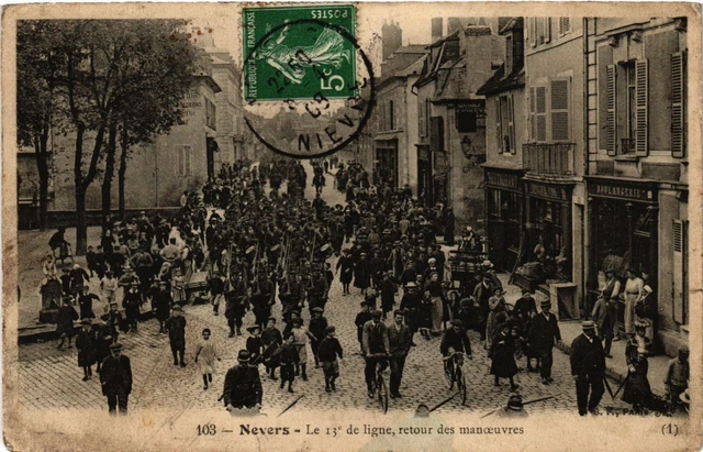 CPA AK NEVERS - The 13th Line Return of Maneuvers (421303)