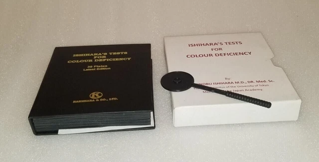 Color Testing Book ISHIHARA TEST CHART Books for Color Deficiency 38 Plates Edition With ...