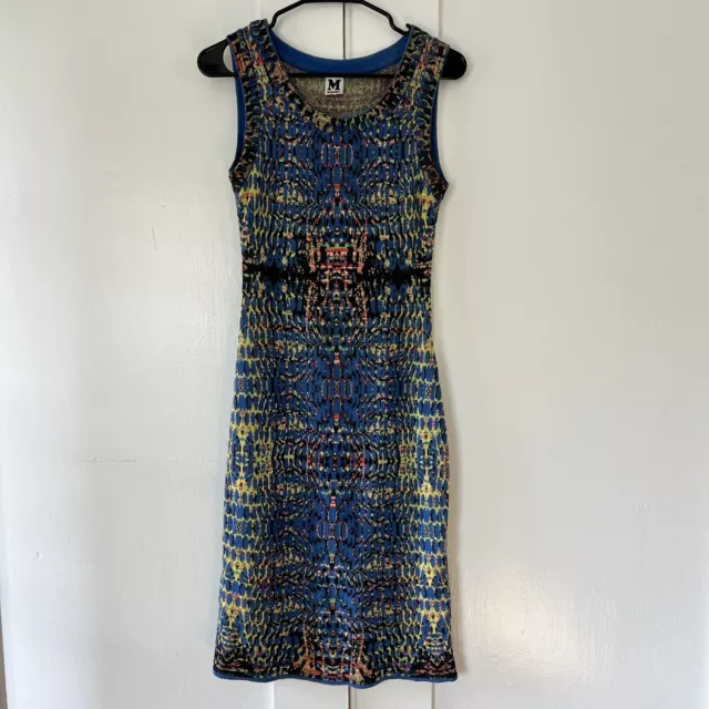 M Missoni Blue Sheath Dress Size 2