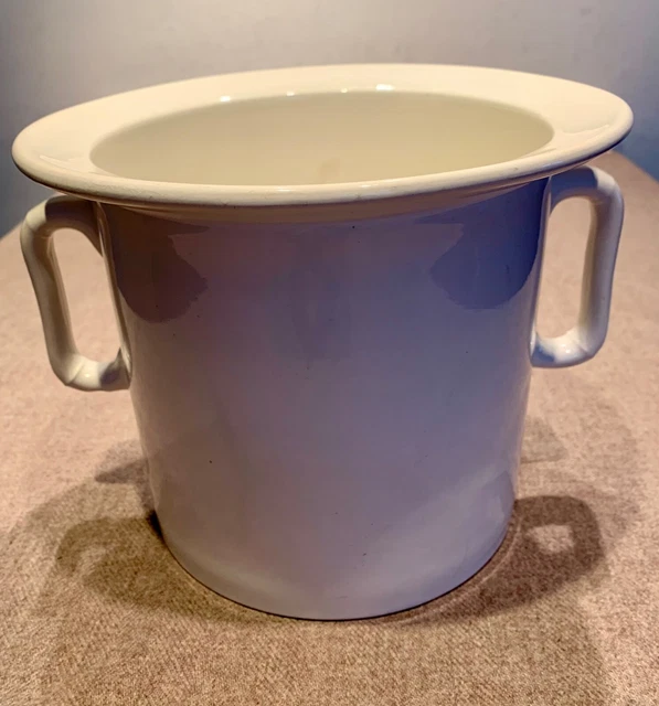 Vase de nuit ou pot de chambre vintage DIGOIN SARREGUEMINES - Ressourcerie Histoires Sans Fin