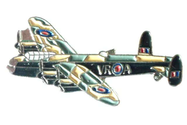 NEW WW2 Lancaster RAF Bomber Military Metal Enaml Aircraft Badge Royal Air Force