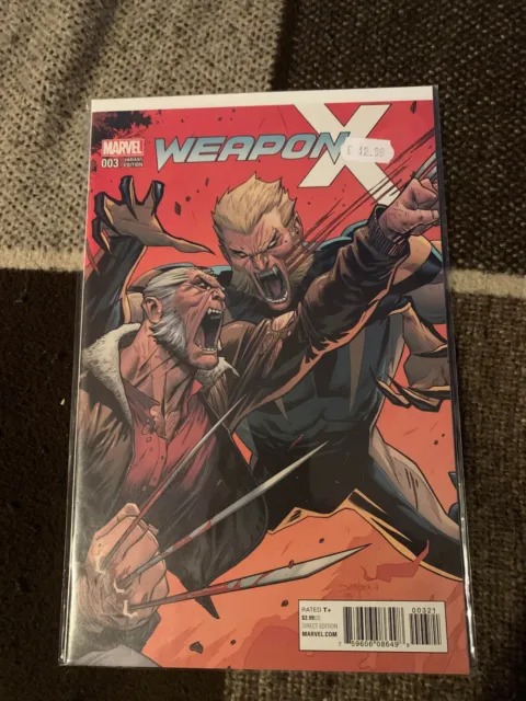 Weapon X #3 (2017) 1:25 Variant Marvel Comics July 2017 Nm