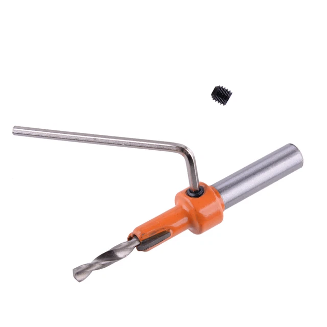 Set 5pcs 8mm Countersink Drill Bit Set Screw Woodworking Chamfer Hex Tools Ze 2