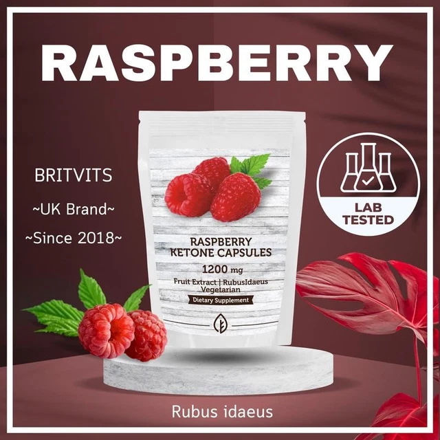 RASPBERRY EXTRACT EQUIVALENT to 1200mg (20:1: 60mg) High Strength x60 ...