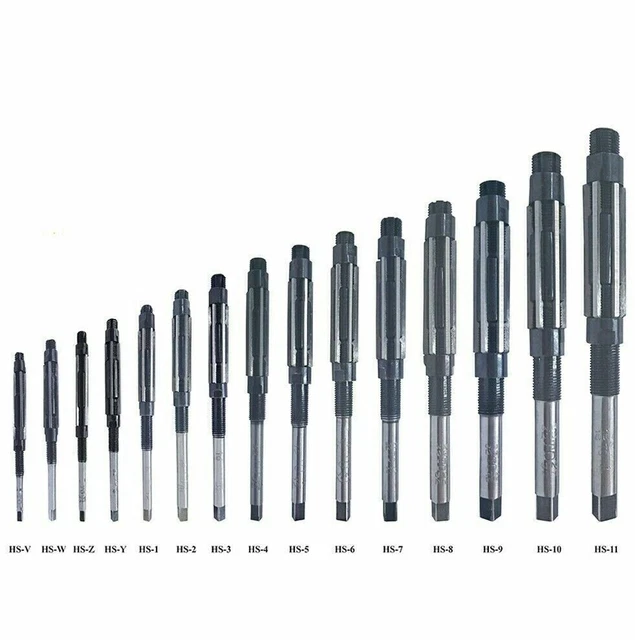 15 Pcs Set Adjustable Hand Reamers Hv - H11, 1/4" To 1-1/16" Inch 6 Blades