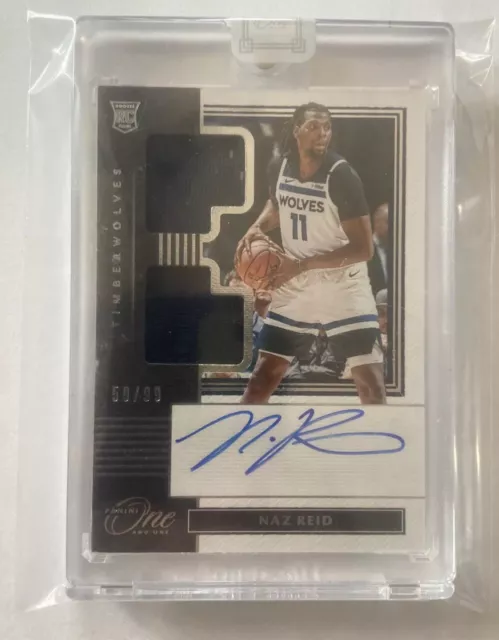 Naz Reid 2019 panini one and one rc rookie rpa auto patch /99
