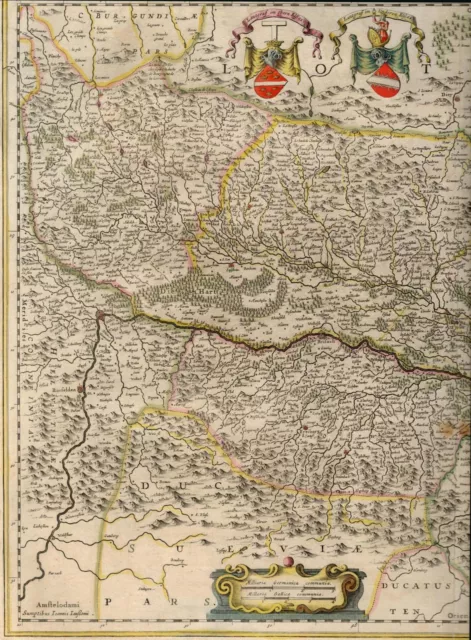 Karte Utriusqua Alsatiae Superioris ac Inferioris nova Tabula