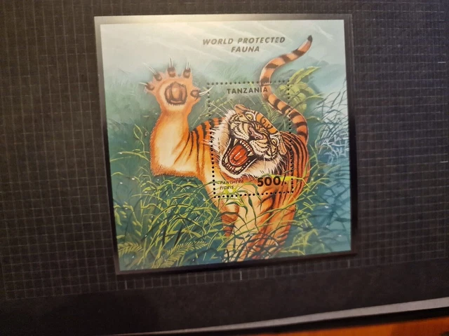 Tanzania 1994 Sg Ms1814 Endangered Species   Mnh