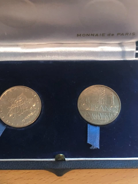 lot de deux coffret essai de 10 frs 1974 mathieu fdc R 3