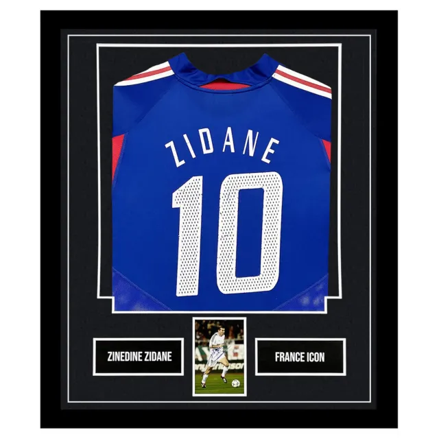 Zinedine Zidane Signed Framed Display Shirt – France Icon Autograph +COA