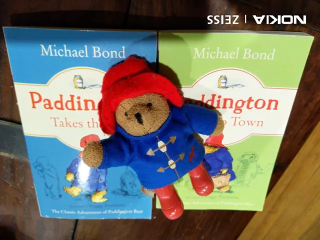 Mini Teddy PADDINGTON BEAR Plush SOFT TOY Gum Boots Coat Hat + 2x BOOKS Bulk LOT