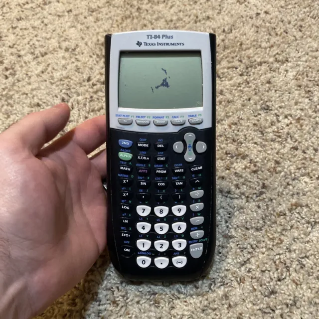 Texas Instruments TI-84 Plus Graphing Calculator 10-Digit LCD / No Cover or Cord