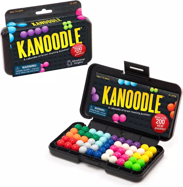 Kanoodle 3D Brain Teaser Puzzle Game, Featuring 200 Challenges, Gift for Ages 7+