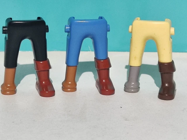 Lot De 3 Bicornes Noirs Playmobil Pirates - Anglais / Français / Miliciens - Occasion