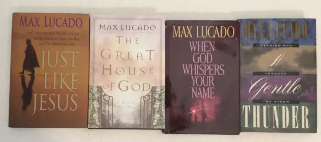 Lot Of 4 Max Lucado Religious Christianity Spiritual Inspirational Books