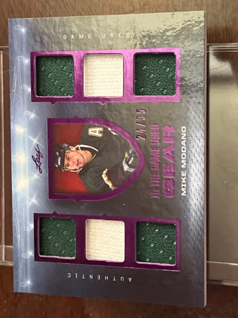 2022/23 Leaf In the Game Used Mike Modano 6 way Relic #24/35!!