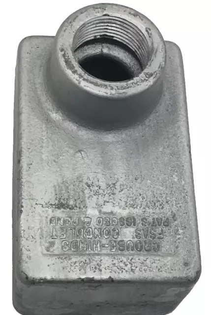 Fsa3 Crouse Hinds 1-Inch Cast Iron Condulet 1-Gang Device Box Without Mounting L