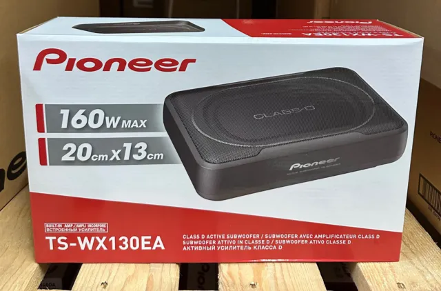 PIONEER TS-WX130EA Under Seat Subwoofer Active Amp Space Saving Car Bass Box Sub