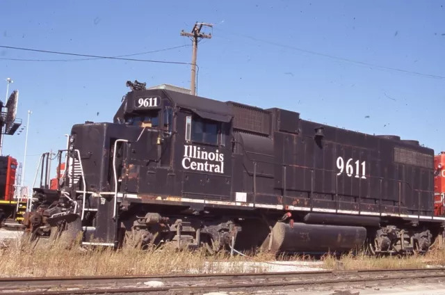 IC 9611 ILLINOIS CENTRAL Railroad Train Locomotive CHICAGO IL 2006 Photo Slide