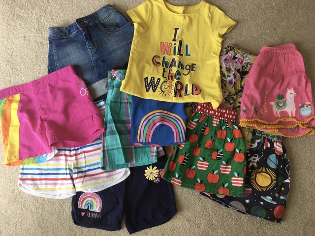 Girls Summer Bundle 4-5 5-6 years Nutmeg, Next, Joules, shorts, skirts, tshirts
