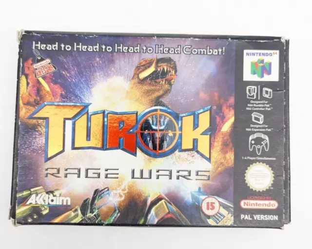 Turok: Rage Wars - Nintendo 64 N64 - Complete In Box