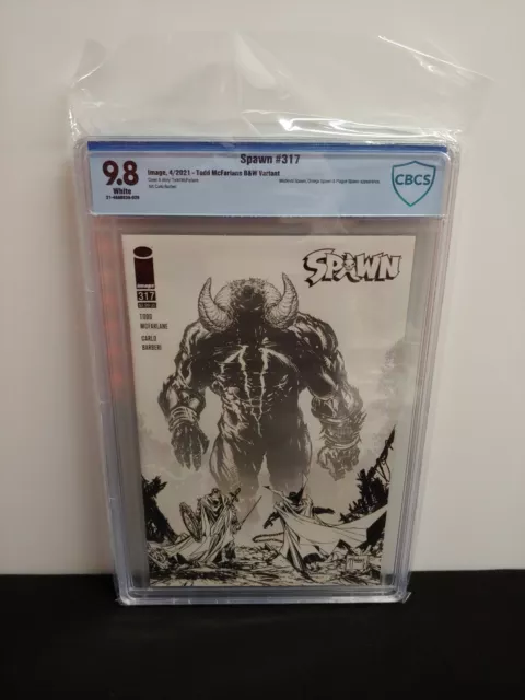 Spawn #317 CBCS 9.8 Todd McFarlane B&W Sketch Variant Omega Spawn Hot No CGC Spawn #317 CBCS 9.8 Todd McFarlane B&W Sketch Variant Omega Spawn Hot No CGC