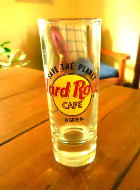 Hard Rock Cafe Shot Glass, Save The Planet, Aspen