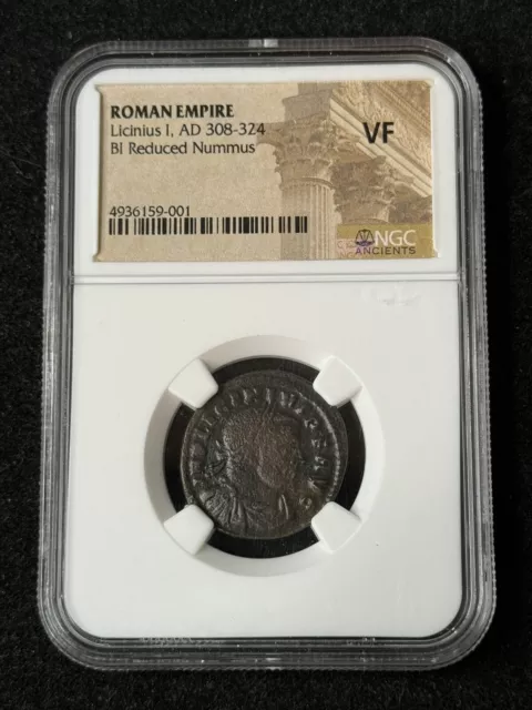 Roman Empire Licinius I AD 308-324 Bi Reduced Nummus NGC Ancients VF