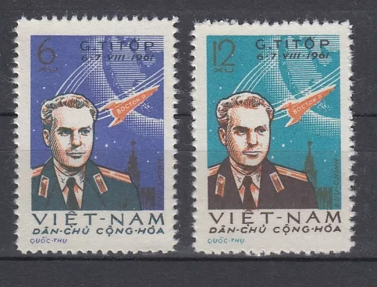 Vietnam   181 - 82  Raumfahrt  German Titow  ** (mnh)