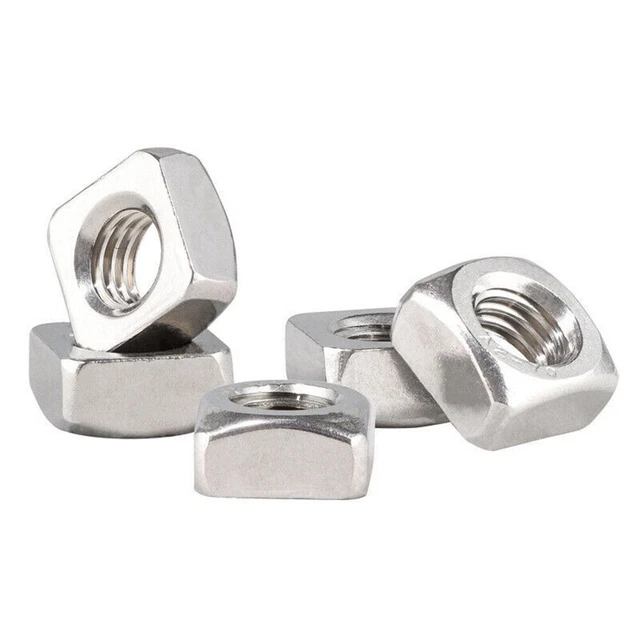 Filettatura fine M6 A2 ACCIAIO INOX QUADRATI DADI SOTTILI CONFEZIONE 20 pezzi