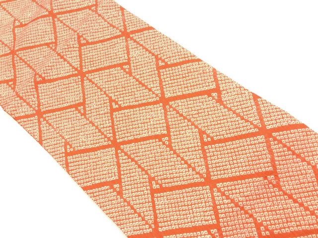 6393396: Japanese Kimono / Vintage Nagoya Obi / Shibori / Abstract Pattern