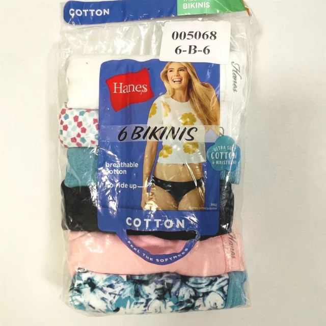 Hanes Ultimate Breathable Cotton Comfort Briefs Panty 40HUC6 6 Pack
