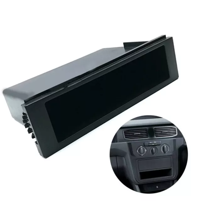 Car Stereo 1Din Radio Dash Cup Holder Storage Box Plastic Keys CD Case Black US
